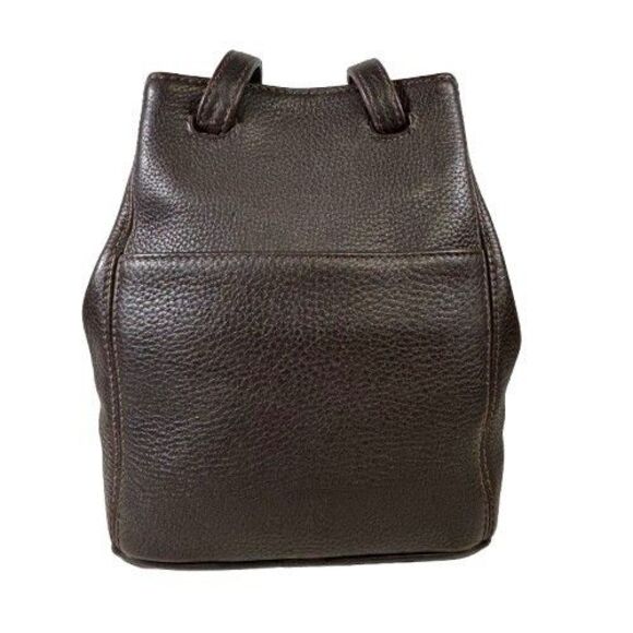 Coach Vintage Sonoma Drawstring Mahogany Pebbled Leather Bucket Bag 1998 #4923 - Picture 4 of 16
